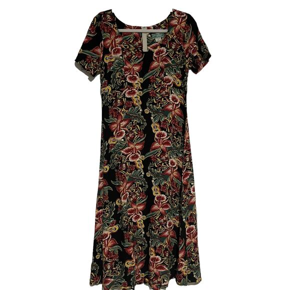 Vintage Reyn Spooner Floral Guitar Dress Size‎ Small - Picture 1 of 6